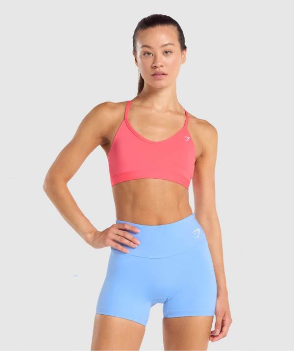 Damske Športové Podprsenky Gymshark V Neck Ruzove | AG5629071